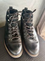 Winterschuhe Herren Leder schwarz