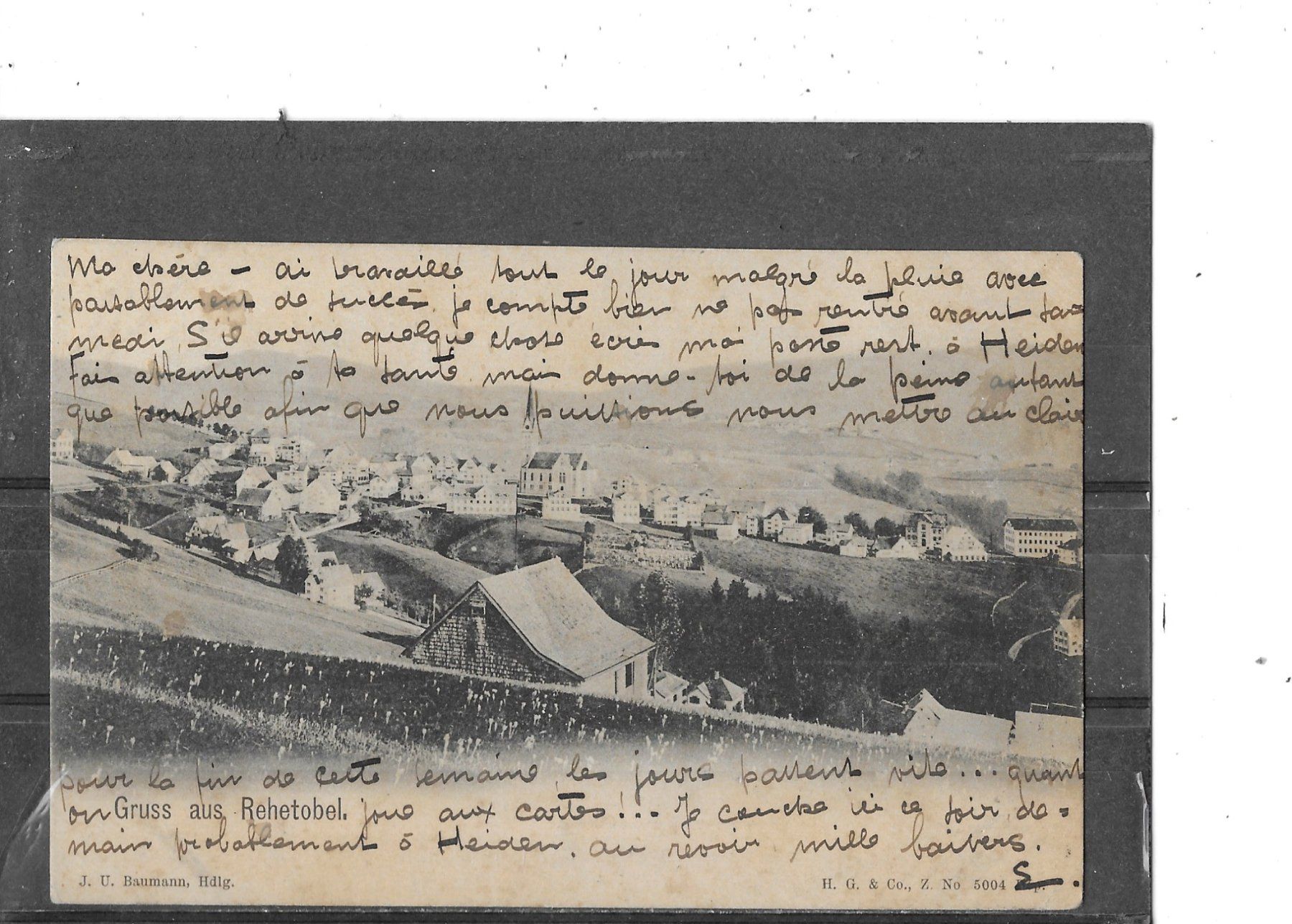 Cartoline postali: AR Gruss vom Rehetobel 1903 – Usato da Schocherswil venduto da Wilare