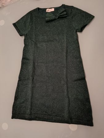 Neues glitzerndes Strickkleid 122/128