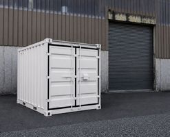 10 Fuss Lagercontainer in Lichtgrau