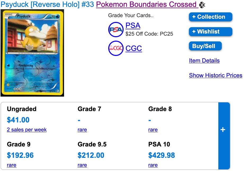 Pokémon Carte collezionabili: Psyduck Reverse Holo 33 – Usato da Zürich venduto da PEACECOCOON 3