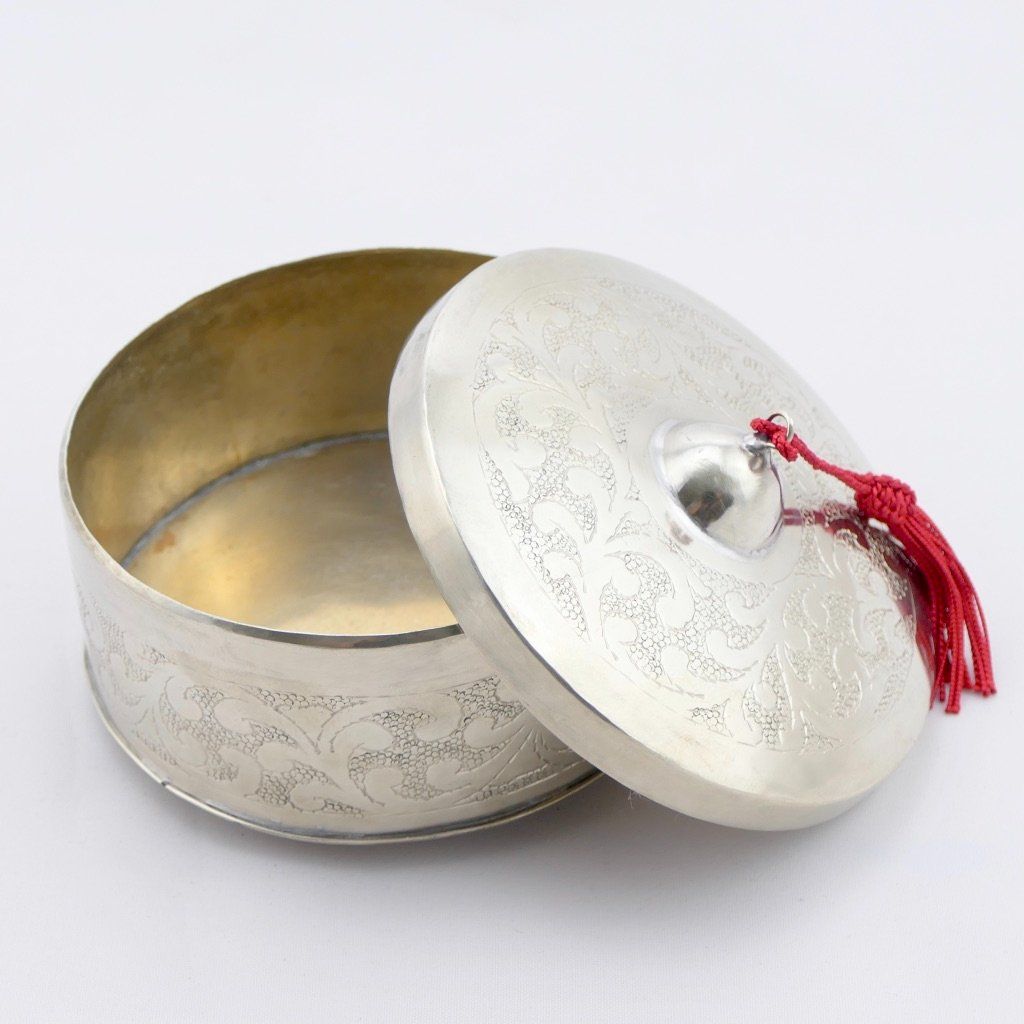 Zuckerdosen: Dose flach Handmade in Marokko – Neu (gemäss Beschreibung) aus Therwil von Tigersunne