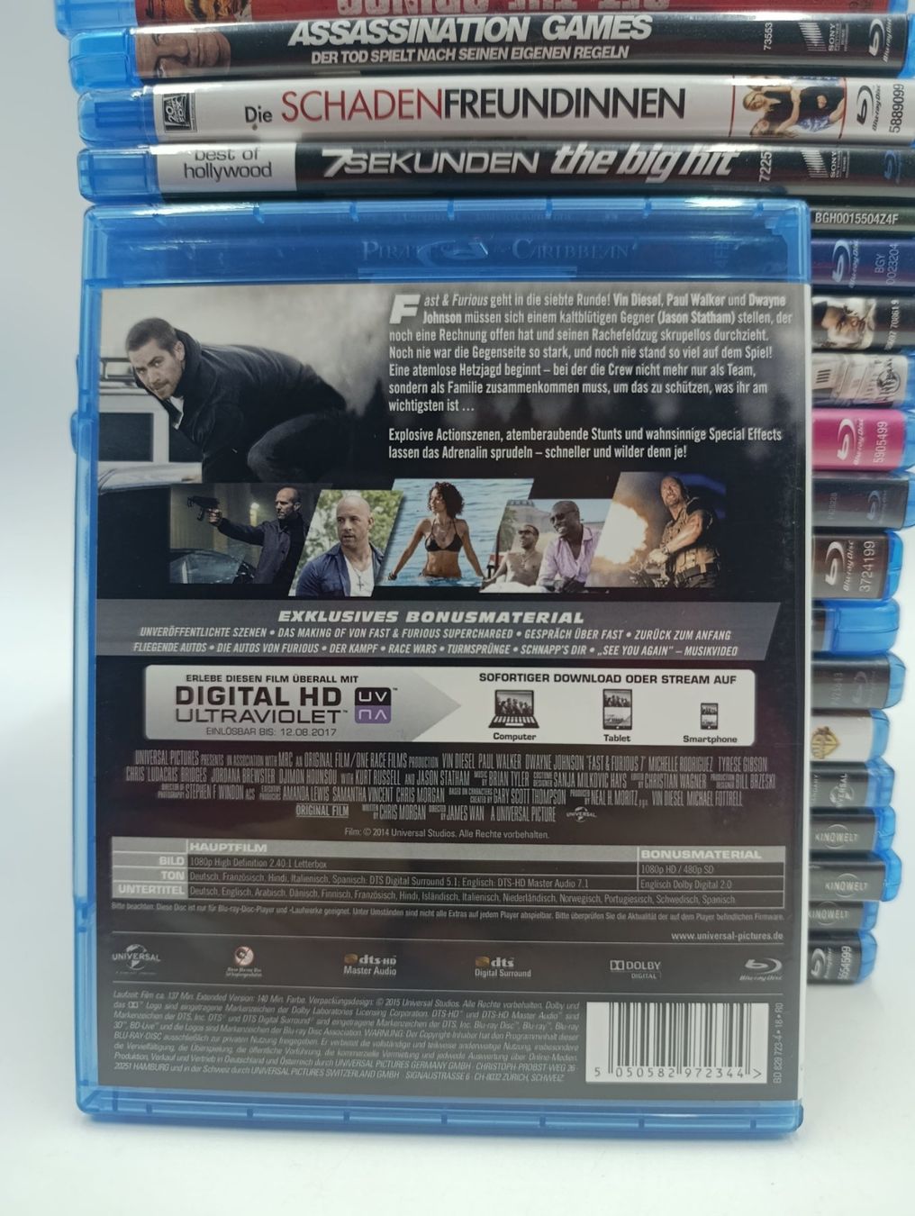 Tutti i DVDs: Fast Furious 7 Blu Ray DVD – Usato da Wil SG venduto da Donaldus 1