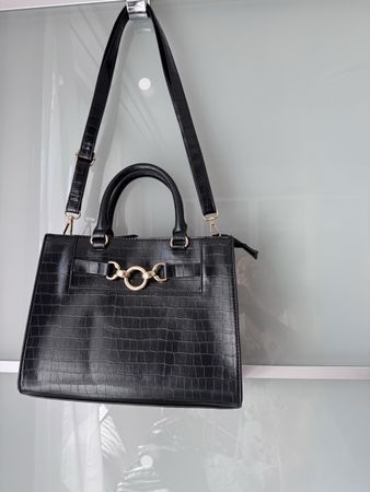 Tasche mit Krokodil Muster - veganleder