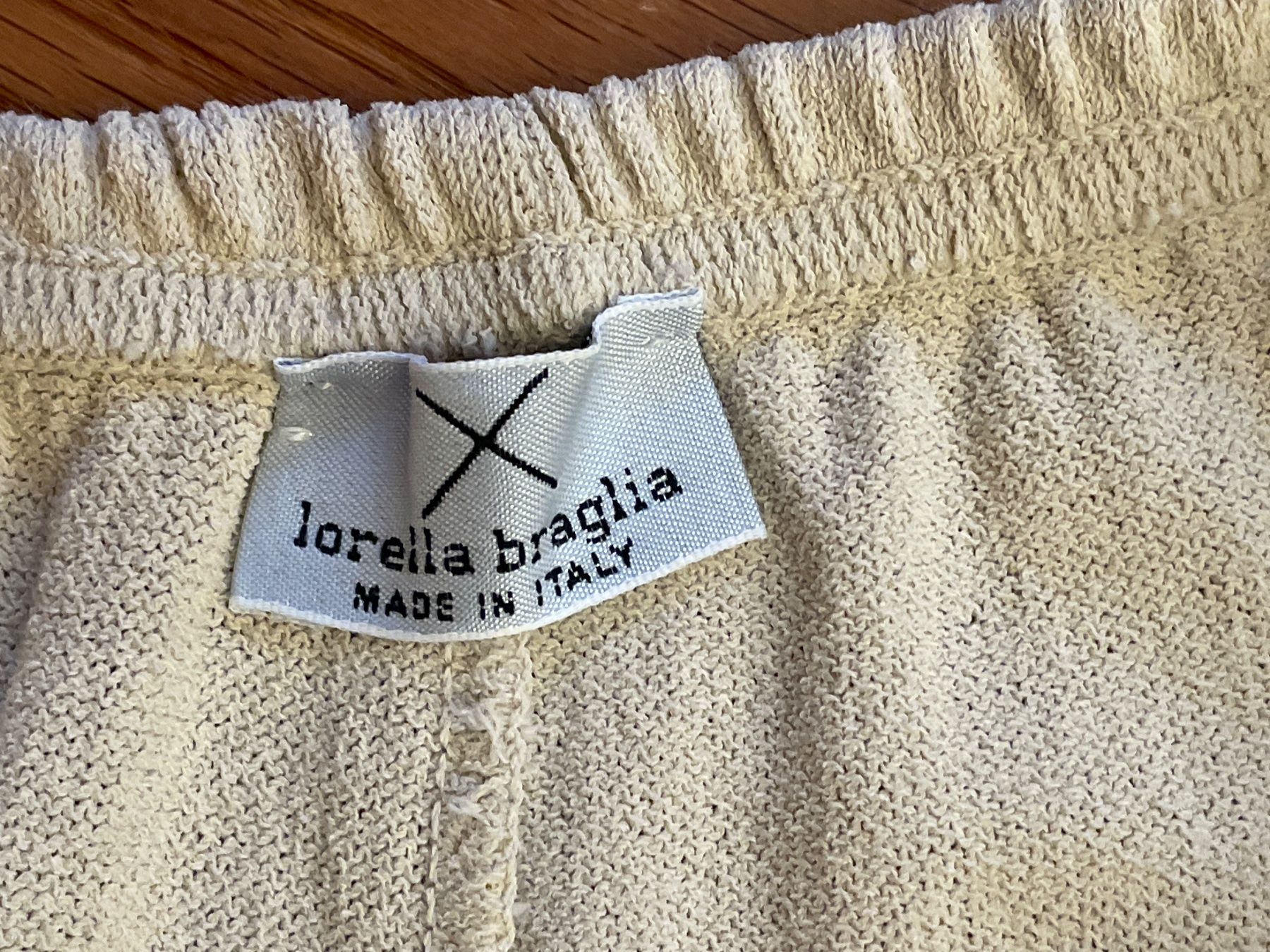 Pantaloni: LORELLA BRAGLIA Strickhose beige Gr. 36 – Usato da Hämikon venduto da schneider.petra 5