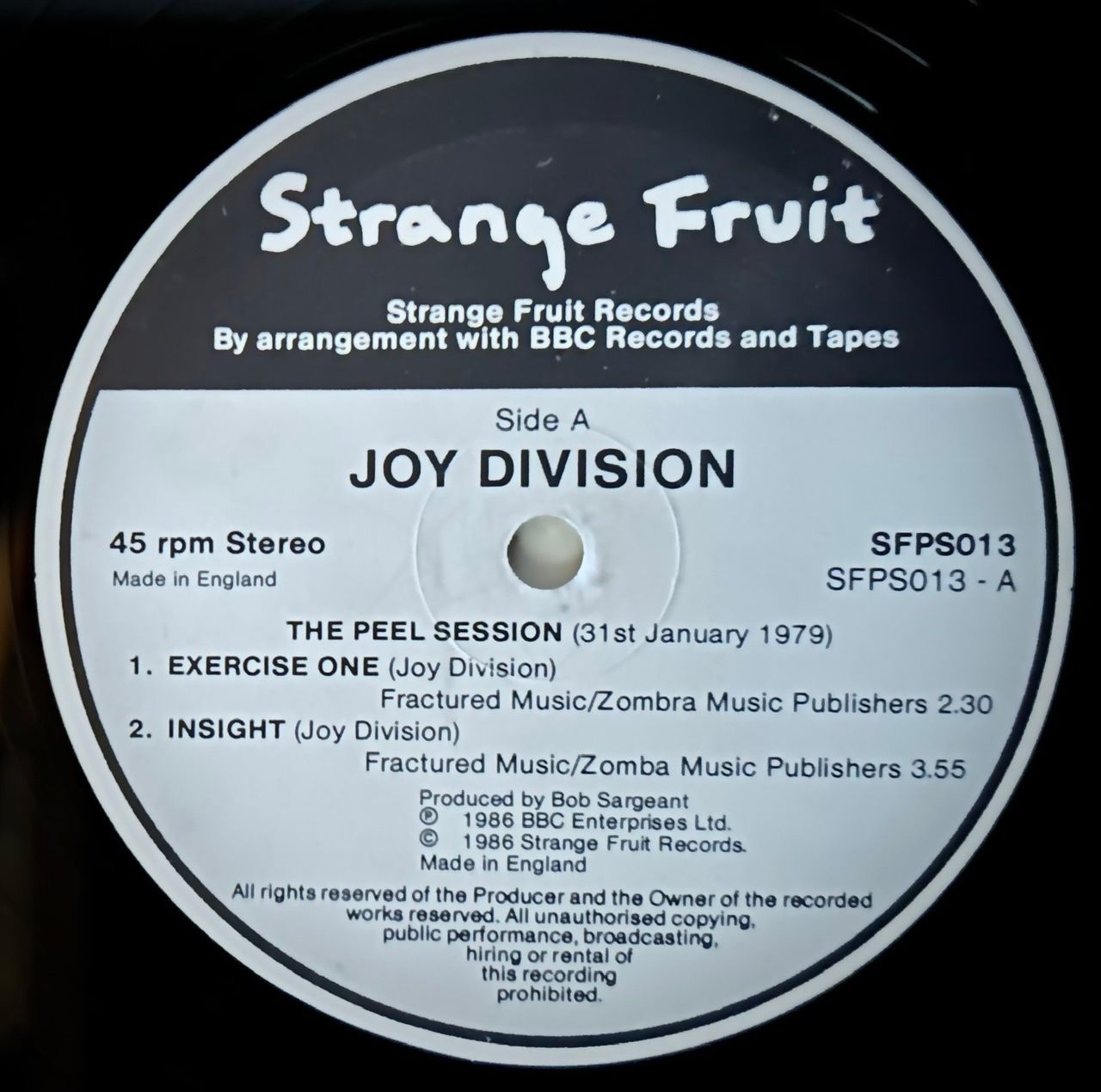 Dischi in vinile: Joy Division - The Peel Sessions EP - 1986 – Nuovo (secondo la descrizione) da Erlinsbach SO venduto da 400_n956 2