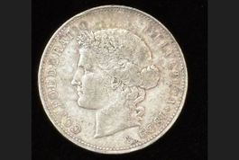 5 Fr. 1889 mit original alt Patina