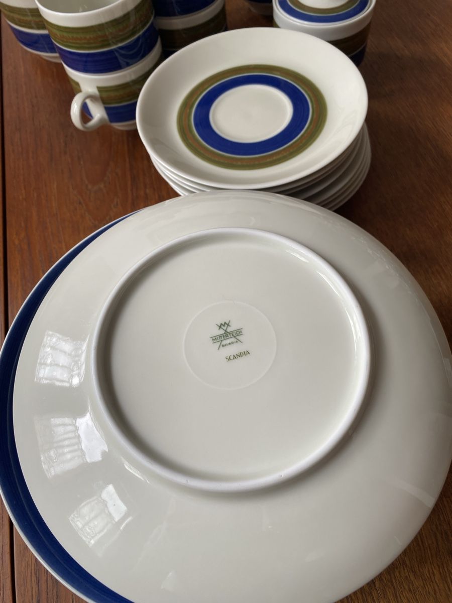 Set di piatti: Geschirrset Scandia Mitterteich Bavaria – Usato da Zürich venduto da suslette 3