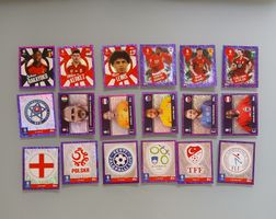 Autocollants UEFA Euro 2024 Allemagne Topps lot 18 pièces