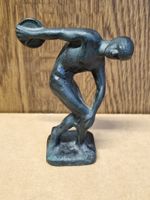 Diskuswerfer Bronze  Skulptur Sportler