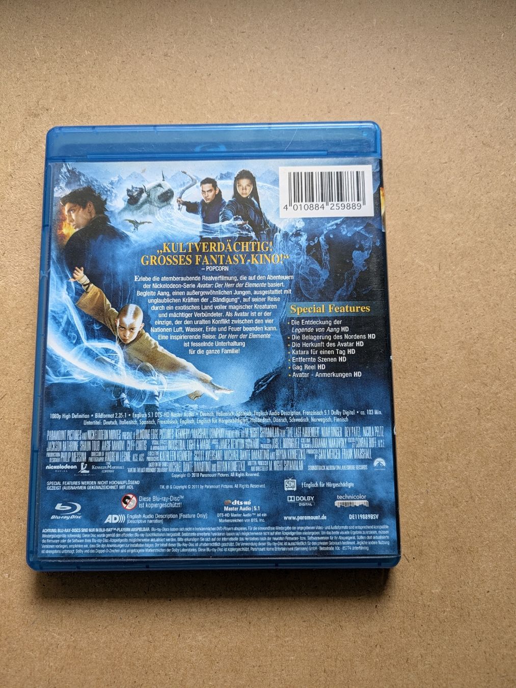 Tutti i DVDs: Die Legende von Aang Blu-ray – Usato da Chur venduto da FreakofRarity 1