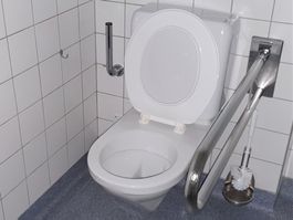 Klappgriff für Wand WC