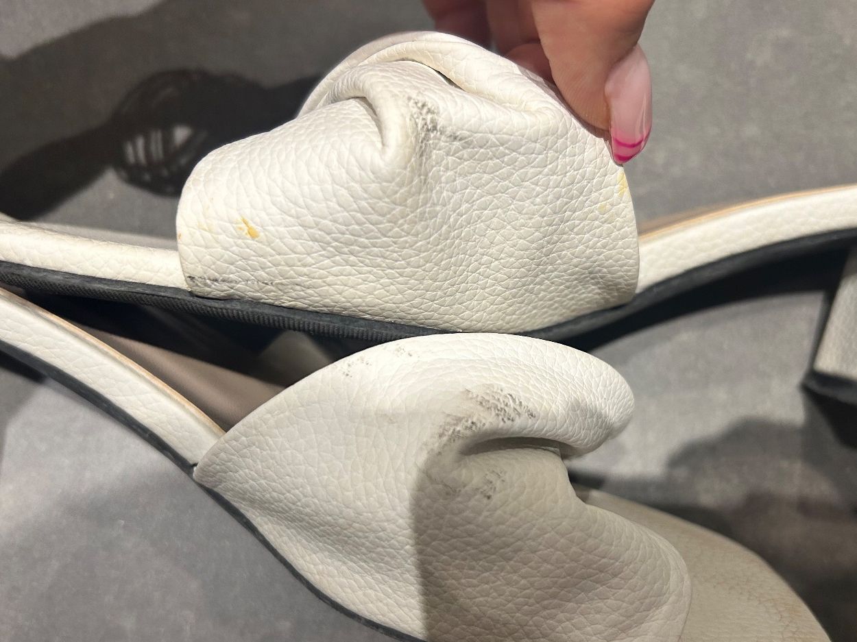 Damenschuhe: Sommerschuhe mit Blockabsatz weiss – Gebraucht aus Zürich von mic_mmk2 2