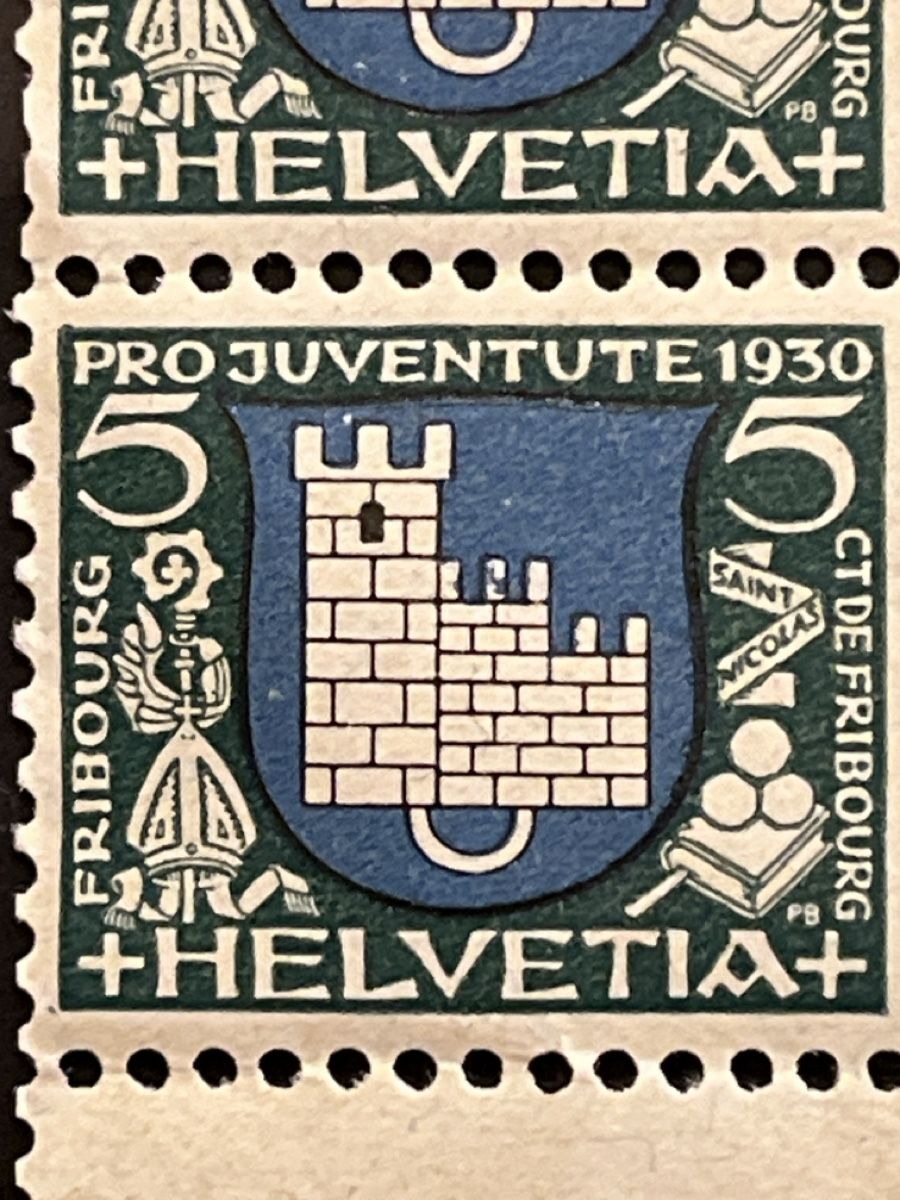 Alle Briefmarken: Pro Juventute 1930 5Rp Abarten im Halbbogen postfrisch – Neu (gemäss Beschreibung) aus Eppstein Vockenhausen von hightech11 4
