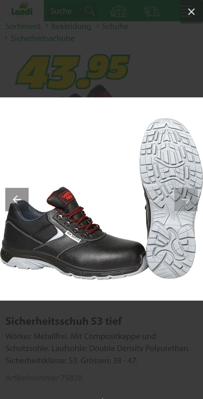Scarpe da uomo: Arbeitsschuhe S3 von Landi Gr.40 – Nuovo (secondo la descrizione) da Baden venduto da blessb 1