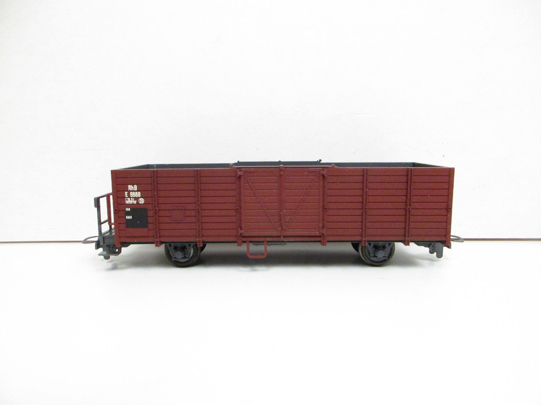 Bemo Modellini di ferrovie: Bemo H0m 2251 RhB Offener Güterwagen E 6668 – Nuovo e nell'imballaggio originale da Olten venduto da Heinrich875 2
