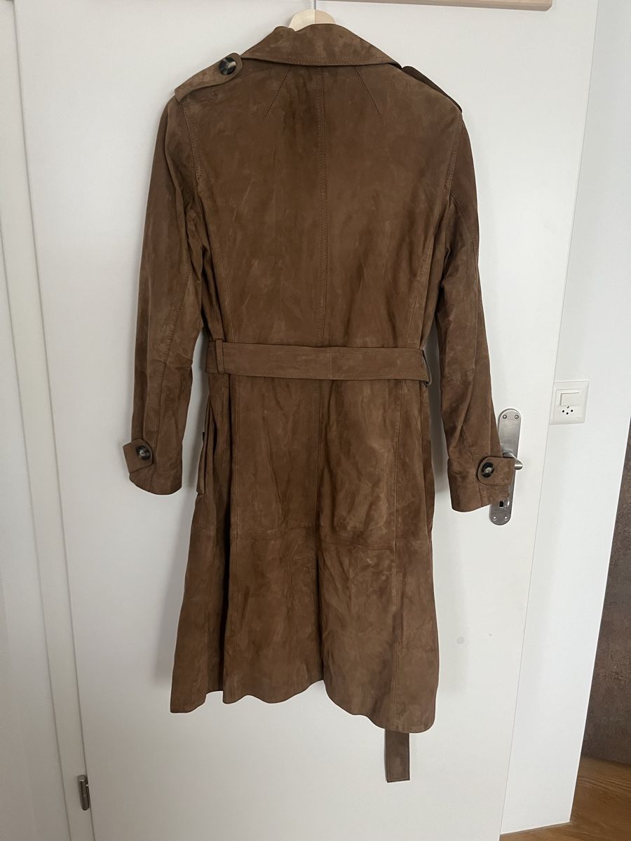 Massimo Dutti Cappotti: Massimo Dutti Wildleder Trenchcoat, Gr. S – Usato da Biel/Bienne venduto da nurrund 3
