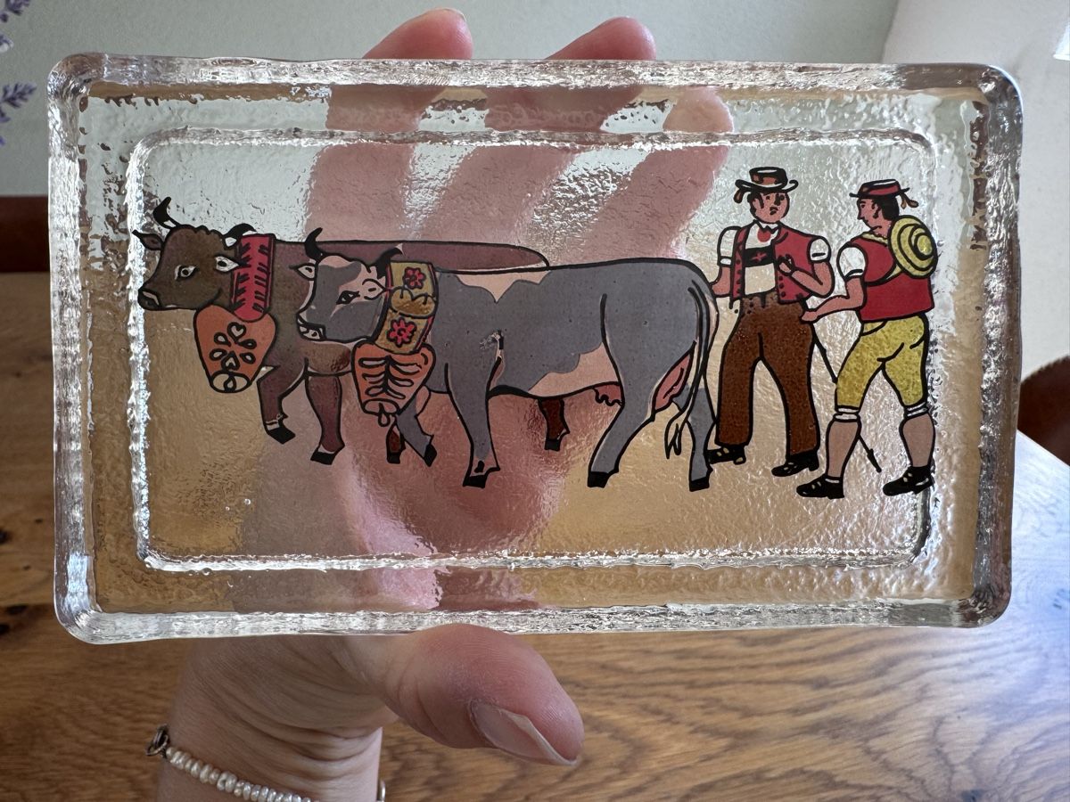 Sonstiges Geschirr: Appenzell Buttergeschirr aus Glas – Gebraucht aus Niederbüren von Oetschli 4