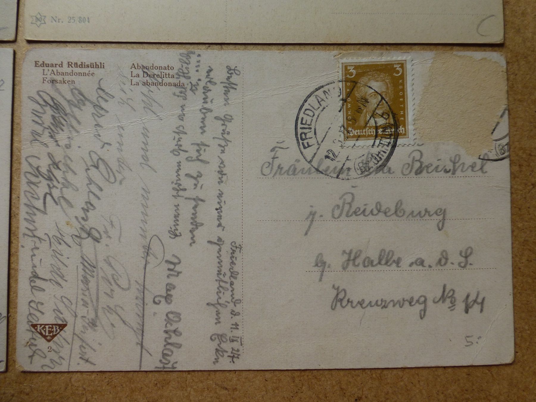 Ansichtskarten: Rüdisühli Kunstkarten 4 Stk – Gebraucht aus Rheinau von MakalekaAloha 3
