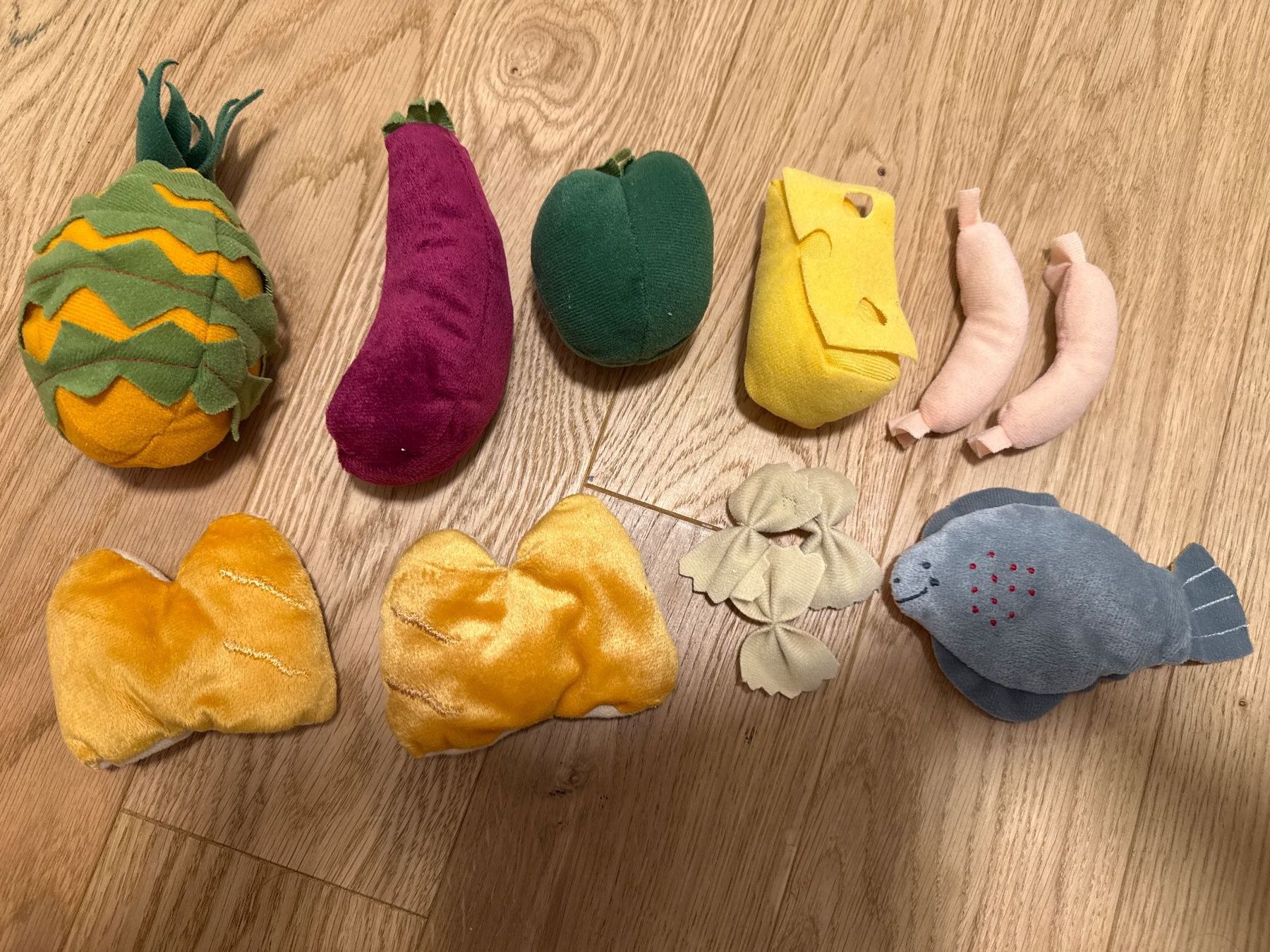 Ikea Giocattoli: IKEA LÄTSAS - Spielzeug Einkaufskorb-Set aus Stoff – Nuovo (secondo la descrizione) da Schönenwerd venduto da d.chiara 4