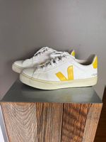VEJA Campo Sneaker Gr. 39 Weiss/Gelb Leder