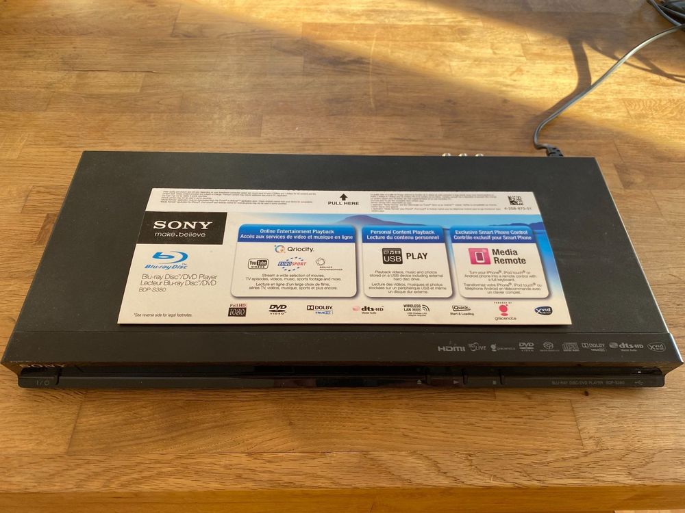 SONY BDPS380 BluRay, SACD, DVD player Kaufen auf Ricardo