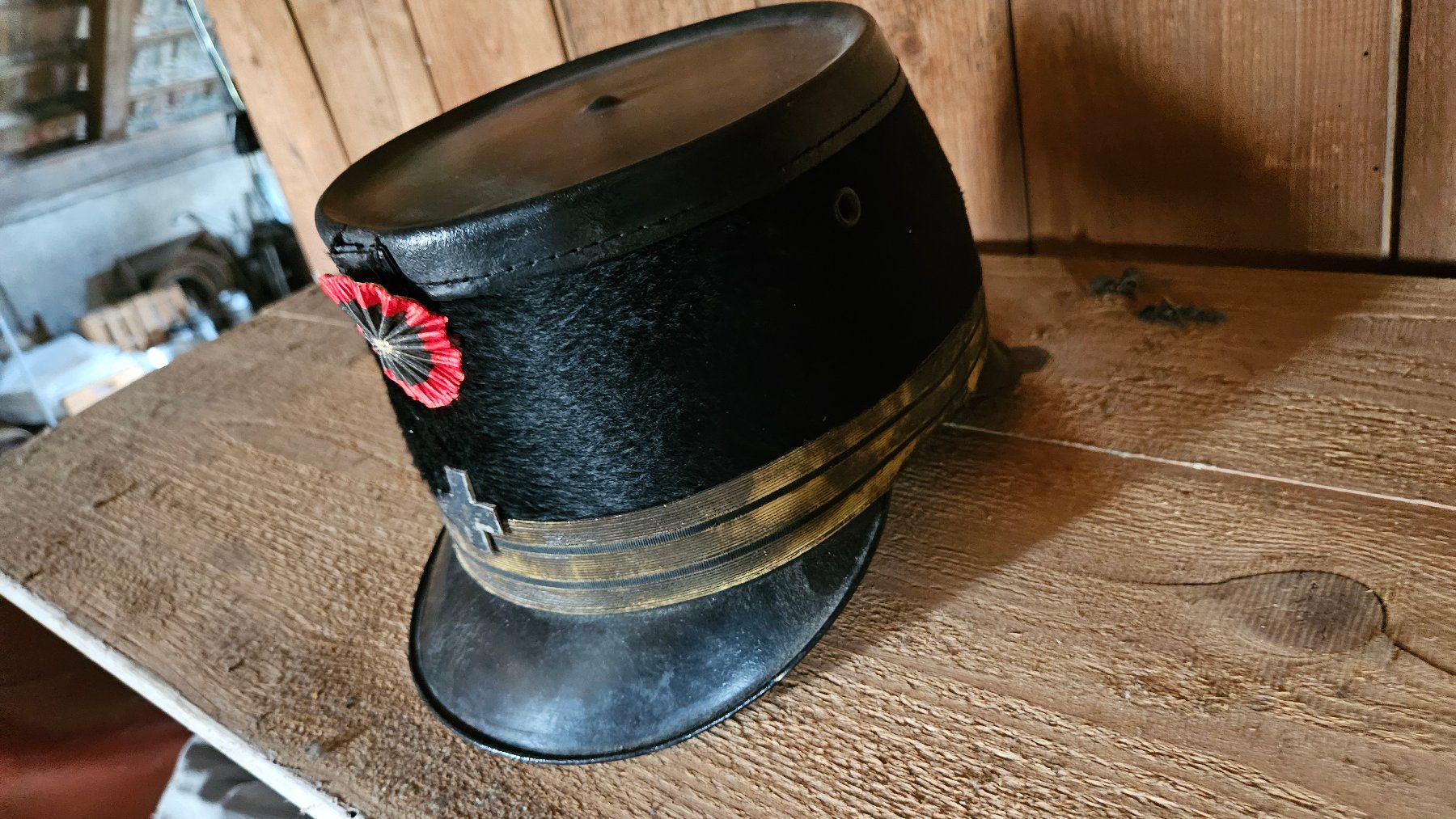 Schweizer Armee Uniformi & Effetti personali: Historischer Schweizer Militär Tschako – Usato da Suhr venduto da Jensdetlef 1