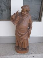 Tolle Holz Figur Mönch/Kapuziner mit Bierkrug