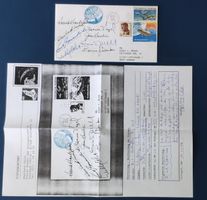 STS-51-F Startbeleg mit Unterschriften mit Zertifikat