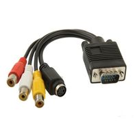 VGA-zu-S-Video-AV-Cinch-TV-Wandler-Kabel