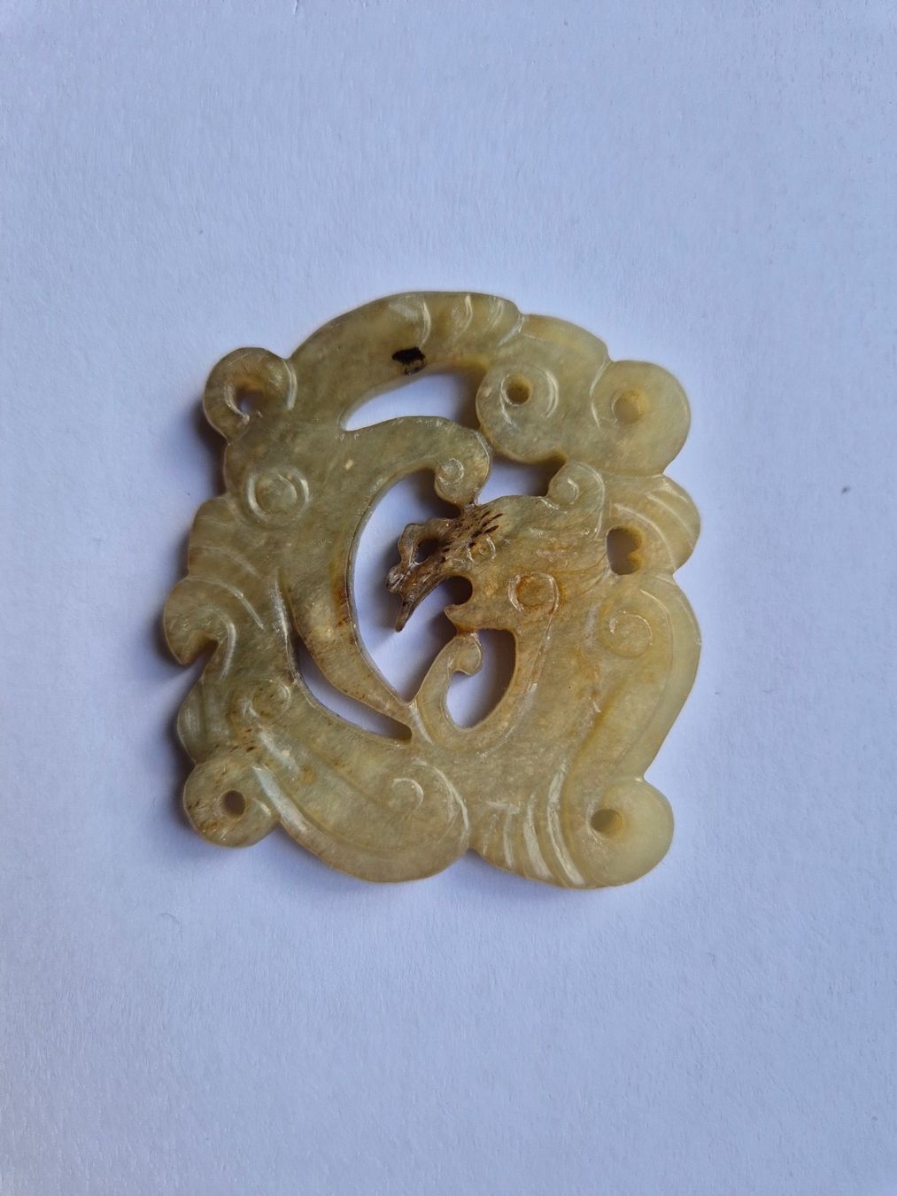 Ciondoli: Funf Nephrit Jade Objekte, Muschel, Taotie, Drachen, Phoenix – Usato da Sils im Domleschg venduto da piz53 9