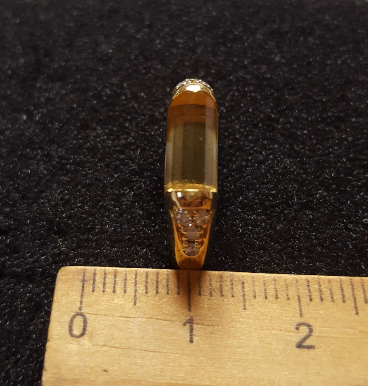 Anelli: Gold 750 Ring Mit Brillanten Und Citrin – Usato da Wald ZH venduto da Dasilver 7