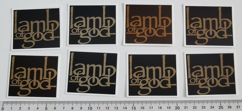 Sticker: Lamb Of God -   8 Sticker – Nuovo e nell'imballaggio originale da Wilen b. Wollerau venduto da morethanmusic