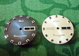 2 Vintage MIDO Mido Commander H-B - Zifferblätter Uhr