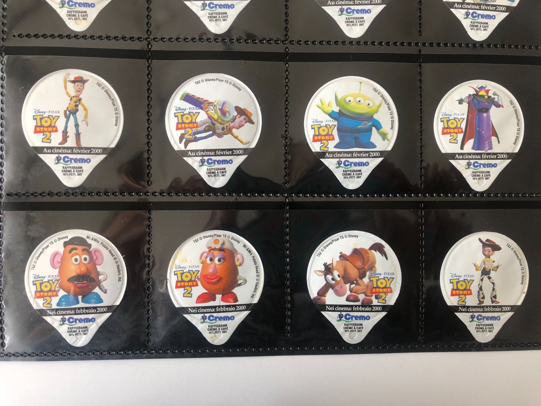 Coperchi dei cremini per caffè: Kaffeerahm-Deckeli Toy Story 2000 – Usato da Bassersdorf venduto da sammelfloh 2