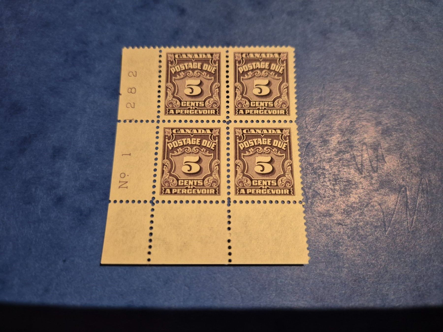 Tutti i francobolli: 6 postfrische Viererblocks Kanada 1935 Postage Due – Nuovo (secondo la descrizione) da Seewen SZ venduto da SuperpumaDisplayTeam 4