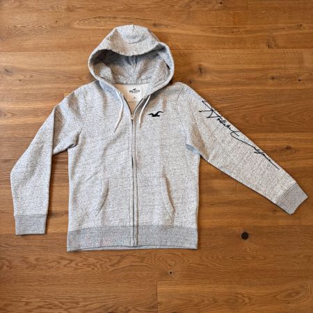 Hollister Sweatjacke Hoodie Herren Grösse M grau