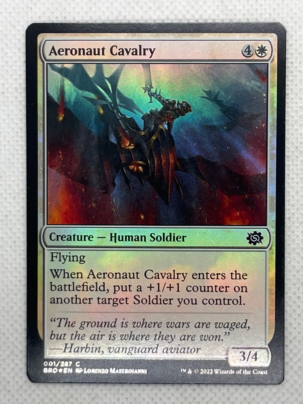 Magic The Gathering Carte collezionabili: Magic The Gathering Aeronaut Cavalry Foil – Usato da Hinterkappelen venduto da Kim1992