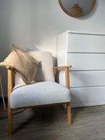 IKEA EKENÄSET Sessel, Eiche/Gunnared beige