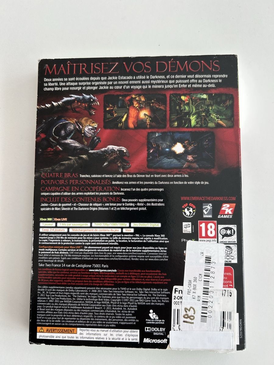 Giochi: The Darkness 2 holographic 3d cover – Usato da Pully venduto da PongDayOne 2
