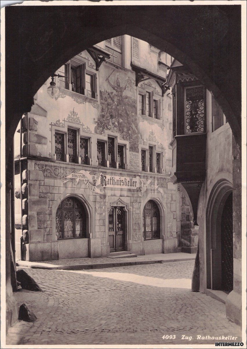 Cartoline postali: Zug // Rathauskeller // Sommer – Usato da Basel venduto da intermezzo12