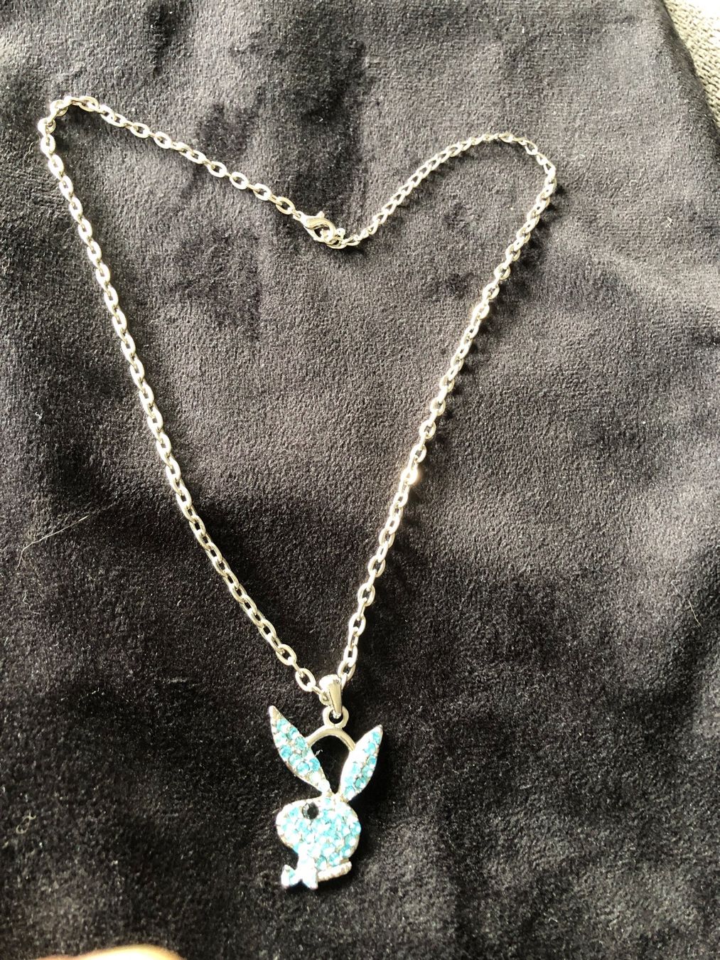 Playboy Ketten: Edelstahl Kette Play Boy mit hübsche Steine – Gebraucht aus Läufelfingen von Original100 3