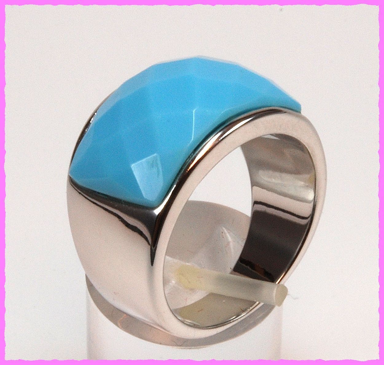 Anelli: Wow, breiter Ring mit Zirkonia – Nuovo e nell'imballaggio originale da Oberglatt ZH venduto da Diamond-Girl 2