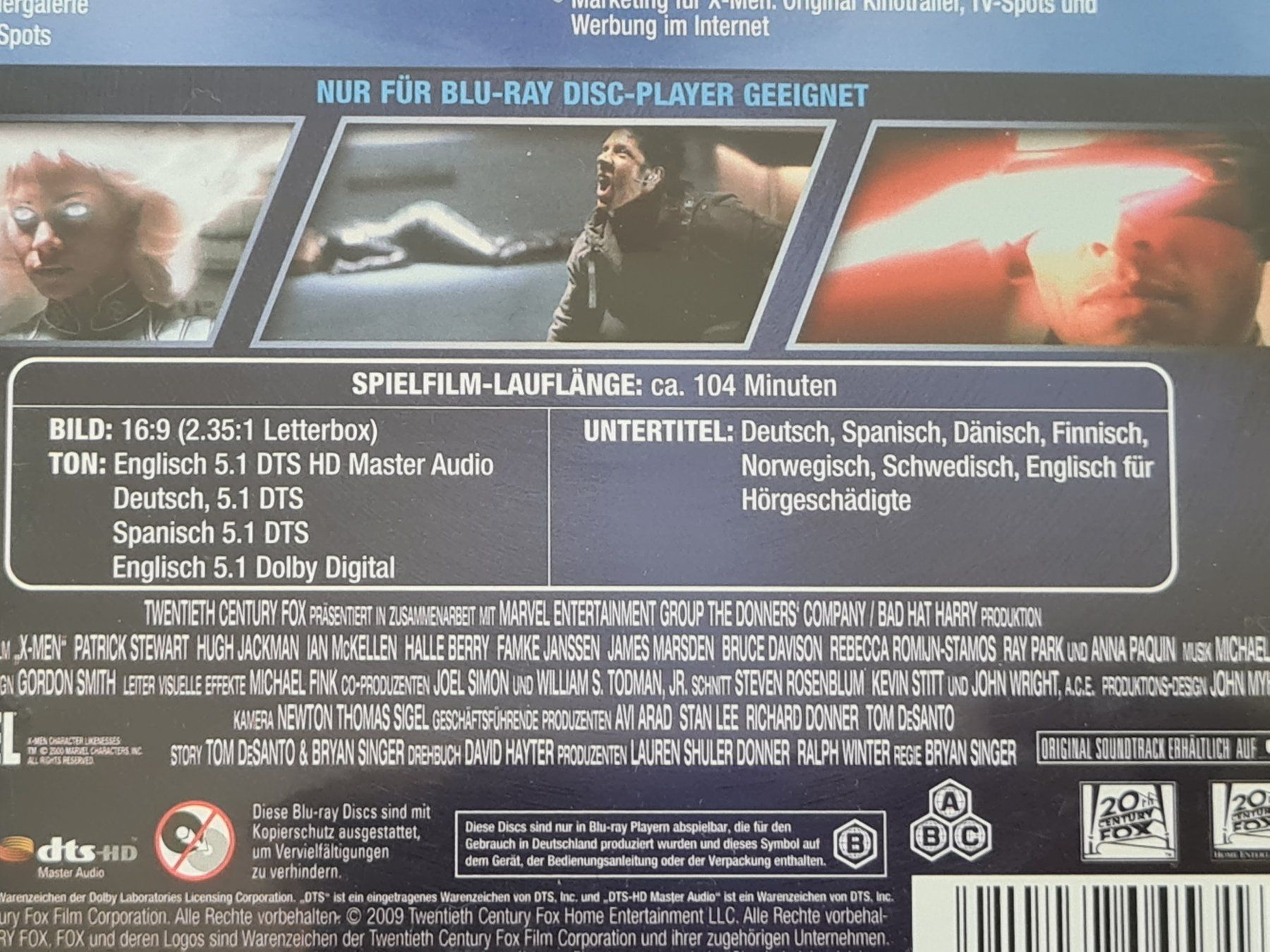 Tutti i DVDs: X-Men (Blu-ray + Bonus Disk) – Usato da Carouge GE venduto da Franllo 2