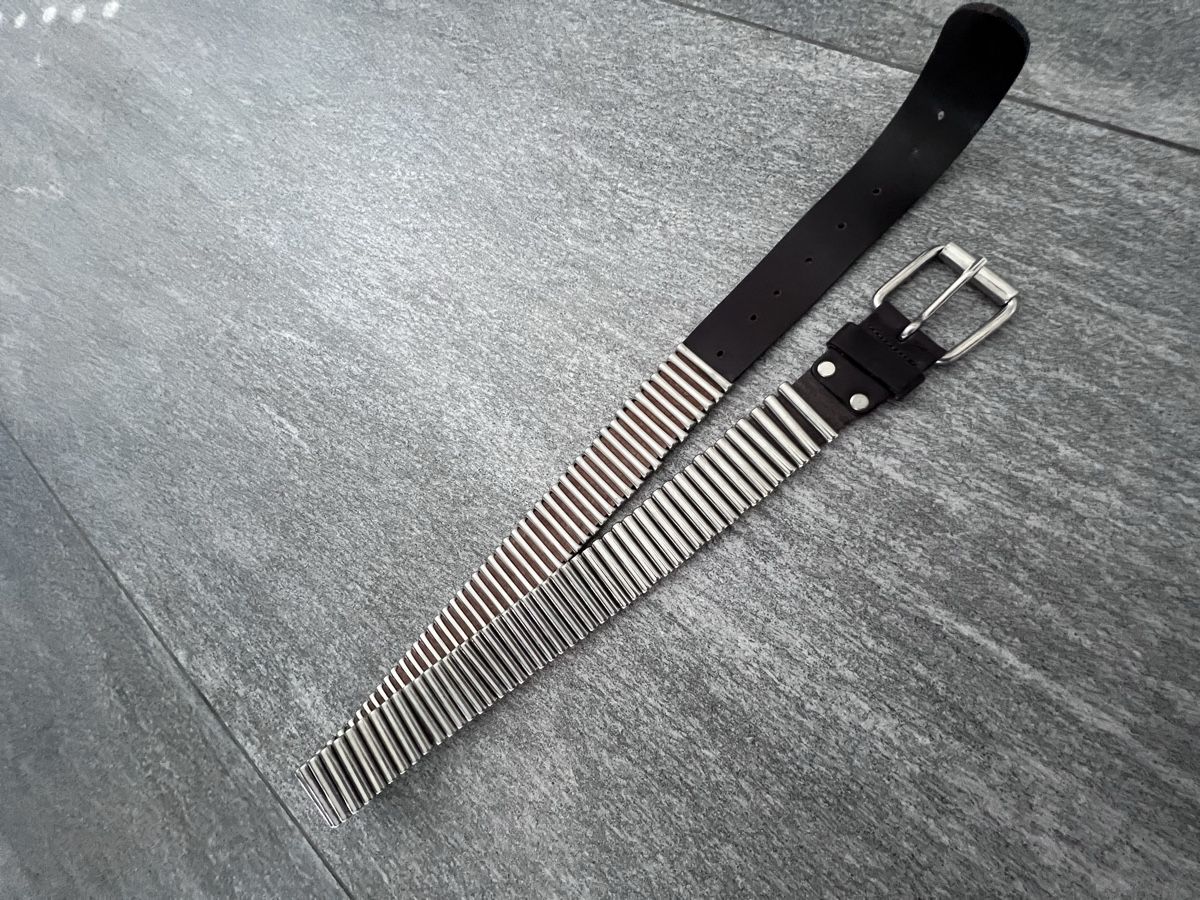 Cinture: Cintura in pelle con inserti argento - 100 cm – Usato da Losone venduto da Annja93 2