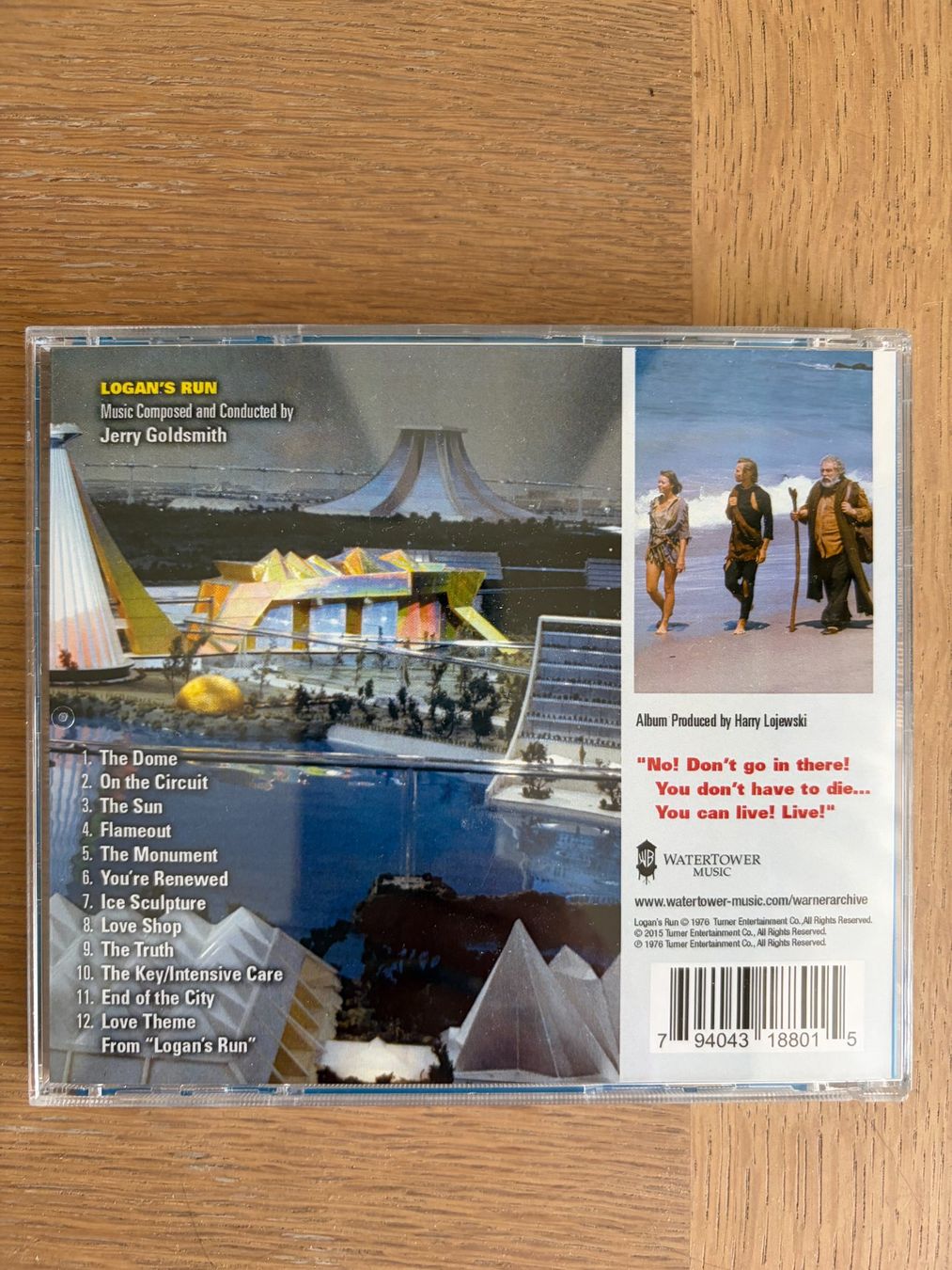 CD: CD LOGAN'S RUN JERRY GOLDSMITH  CHF 28 >>> 27.6 – Usato da Geneve venduto da tigre69 1