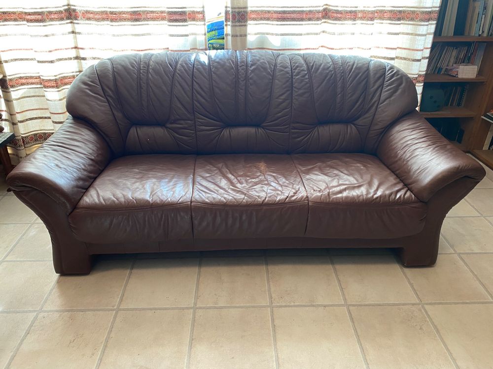 Gratis Ledersofas (3er & 2er, ohne Hocker) Kaufen auf Ricardo