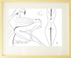 Surreale Zeichnung: Frauen