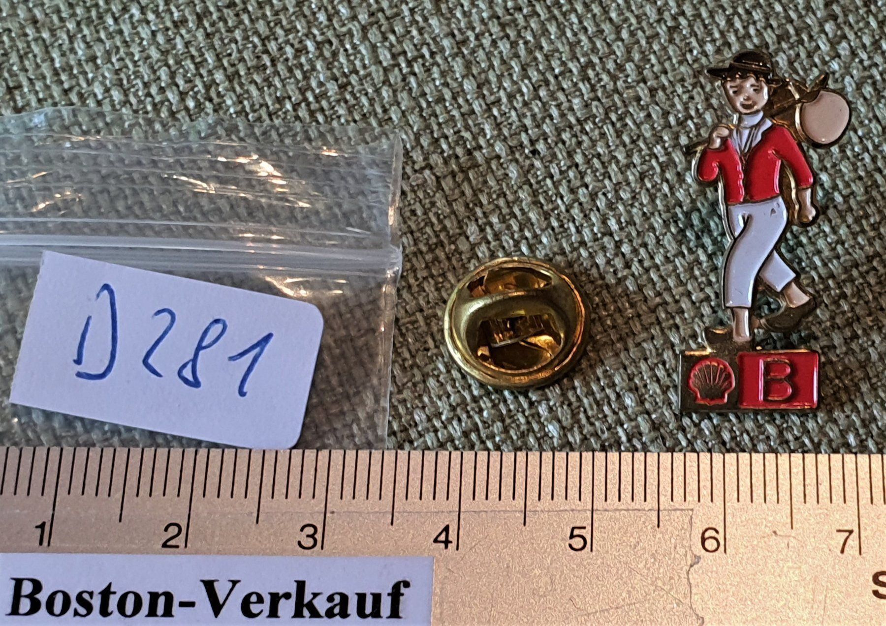 Spille & Fermagli: D281 - Pin SHELL B Belgien / 1 – Usato da Reinach BL venduto da Boston-Verkauf 3
