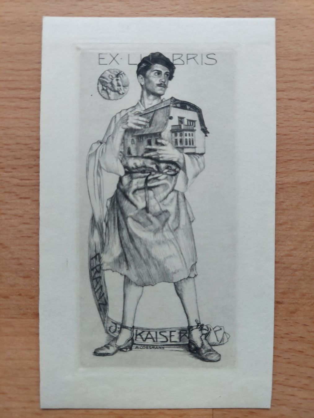Gravures: Exlibris Alfred Cossmann - Original Kupferstich – D'occasion à Obfelden par Exlibris-Art